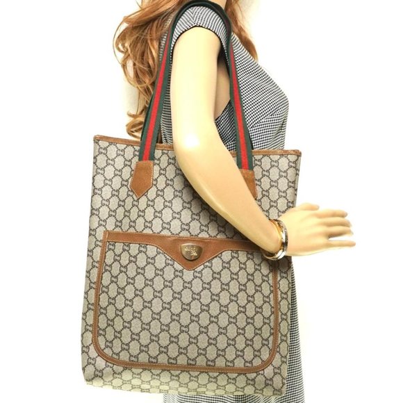 Auth Gucci Sherry Line Tote Bag And #5940G17 - Picture 3 of 10